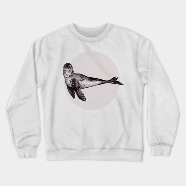 Leopard Seal Crewneck Sweatshirt by IndiasIllustrations